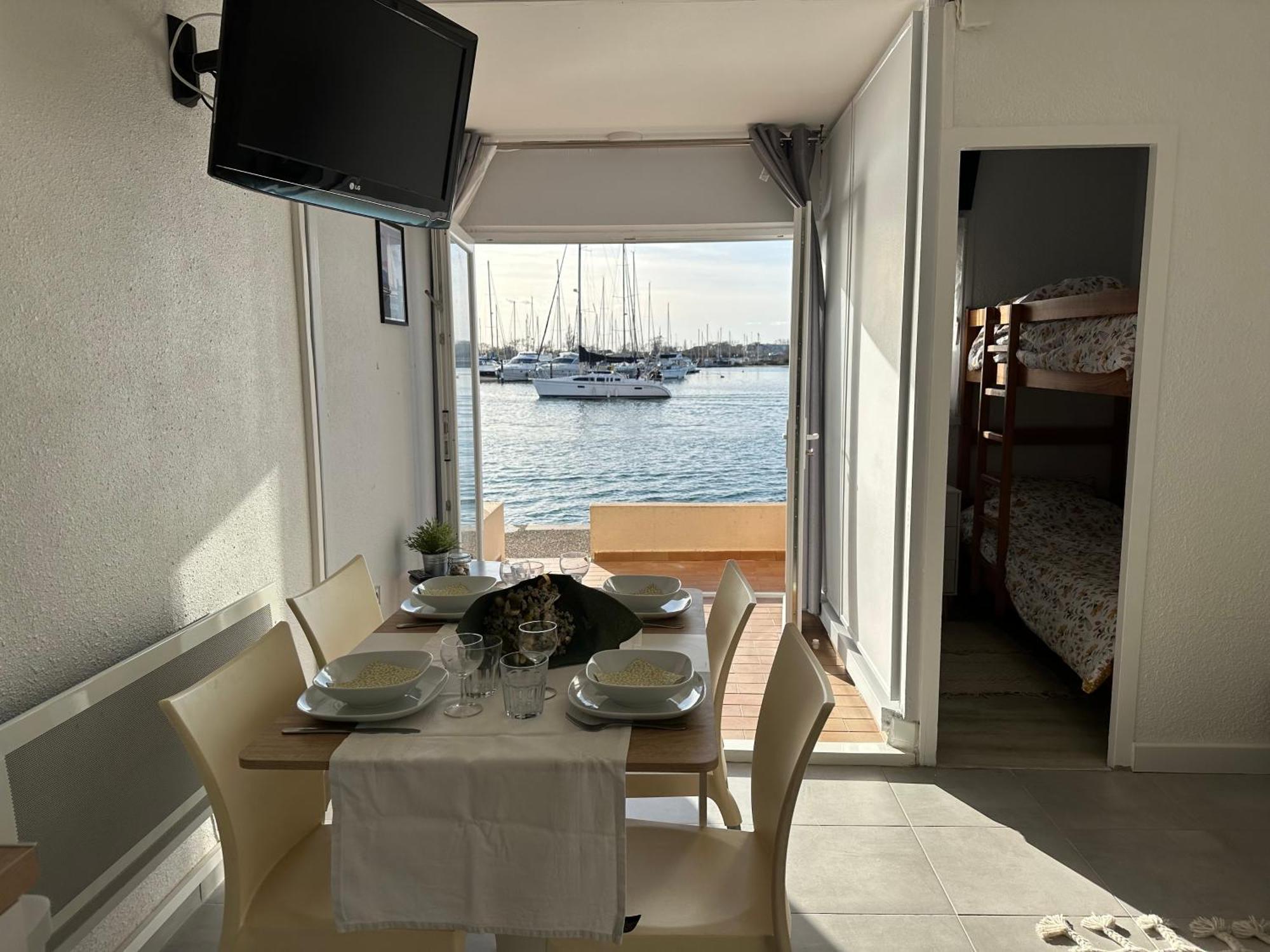 Studio - Les Pieds Dans L'Eau Agreable En Toutes Saisons 4 Couchages - Climatisation - Parking Prive - Piscine Sur Mer - Vue Magnifique Et Rare - Situation Optimum - Les Argonautes - Ile Des Pecheurs - Cap D'아그 외부 사진